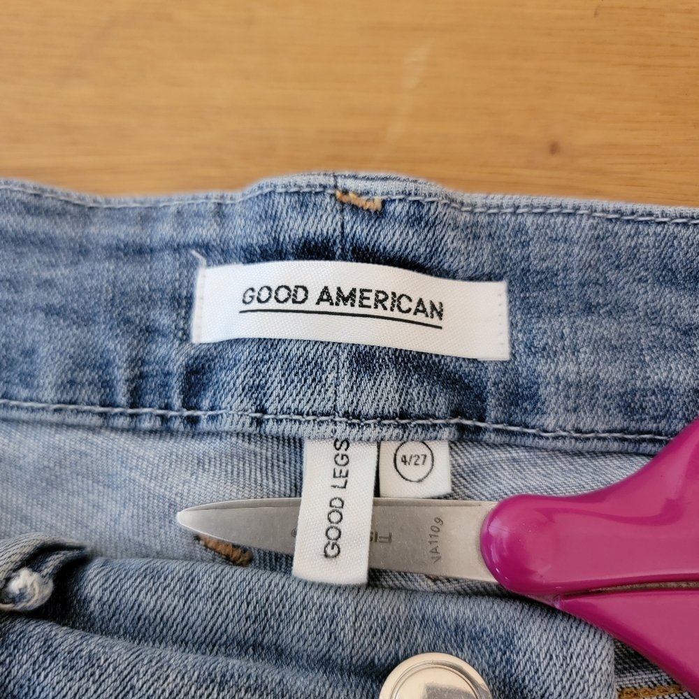 Good American Good Legs Distressed Skinny Jean 4/27 - Picture 5 of 12
